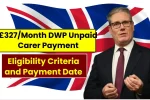 £327 / Month DWP unpaid carer payment